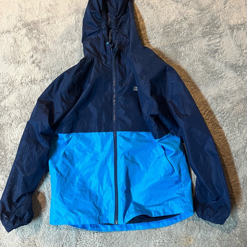 Eddie Bauer Kids Two-Tone Blue Raincoat